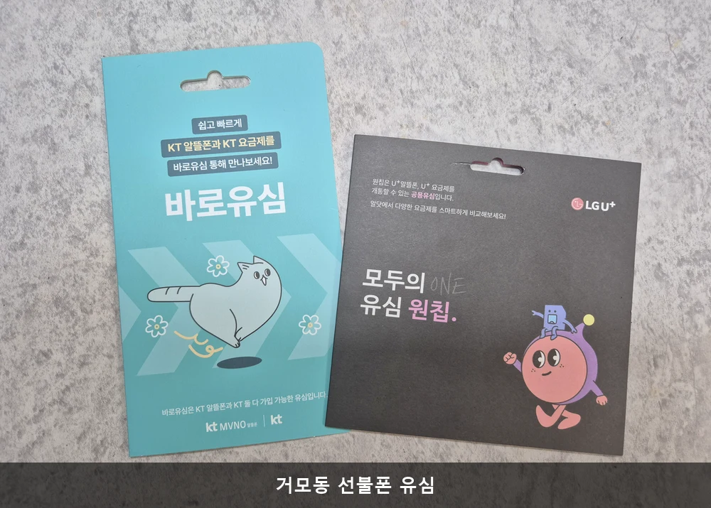 거모동 선불폰 유심